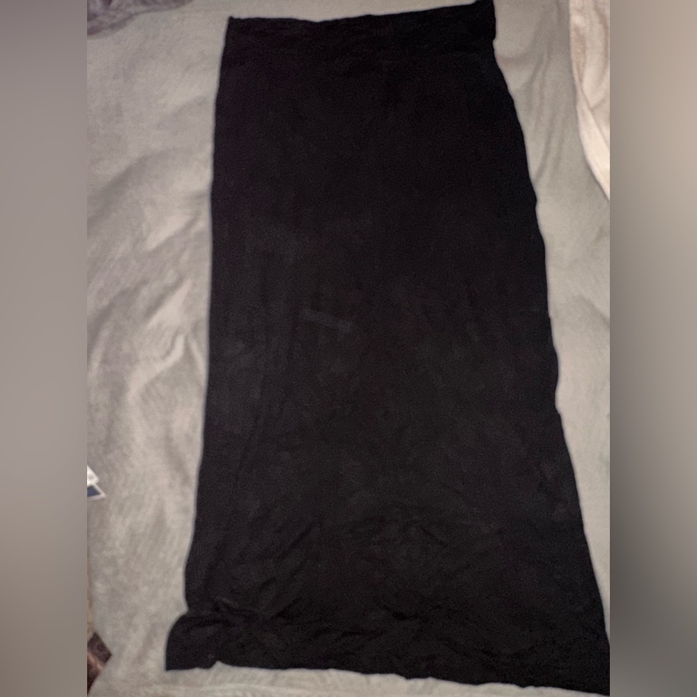 Black Long Bodycon Skirt